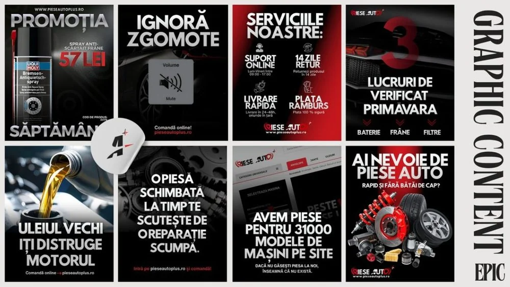 Piese Auto Plus — Graphic Content creat de EPIC